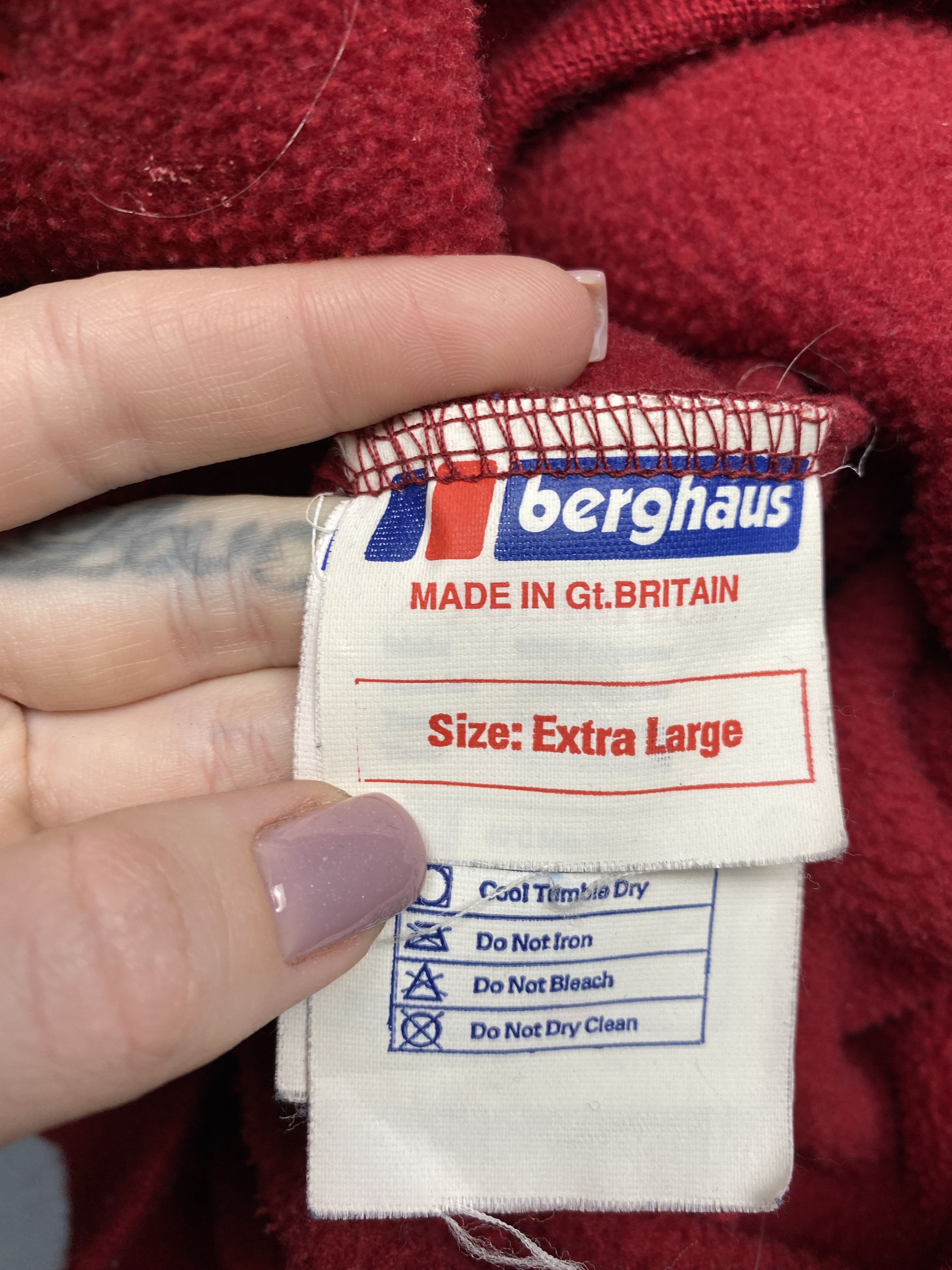 Berghaus × Vintage Berghaus 90s Vintage Mens Fleece Jacket Size US XL / EU 56 / 4 - 4 Thumbnail