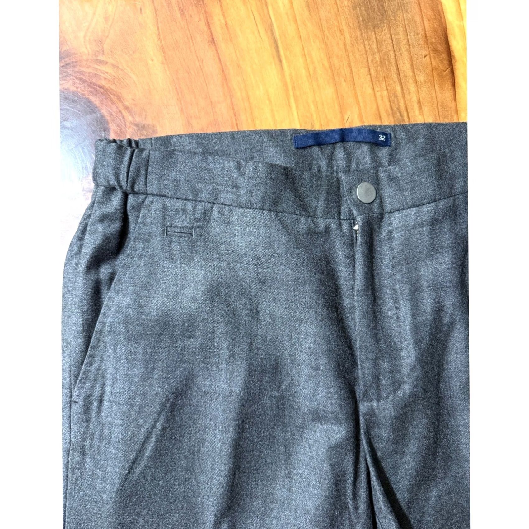 Incotex INCOTEX Dress Pants 32 x 30 Wool Straight Flat Regular fit Designer S3-4 Mens Gray Size US 32 / EU 48 - 3 Thumbnail