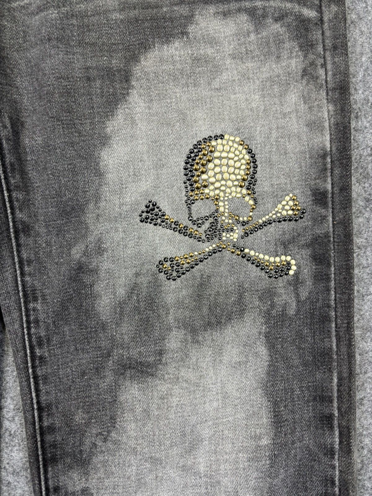 Japanese Brand Roenxsemanticdesign Japan Skull Sick Dope Fades Denim F724 Size US 31 - 7 Thumbnail