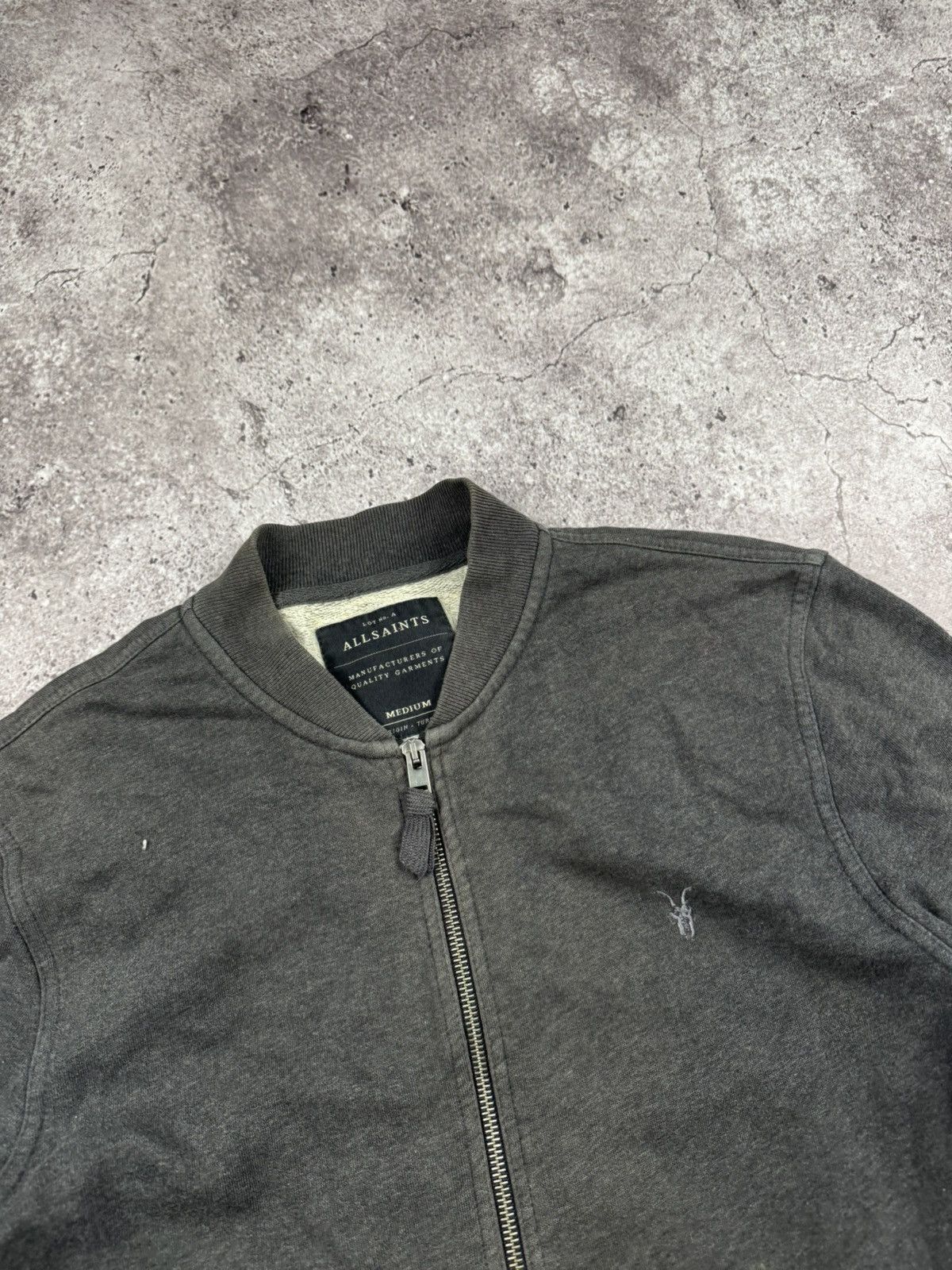 Allsaints VTG Y2K RICK OWENS STYLE AVANT GARDE DISTRESSED BOMBER JACKT Size US M / EU 48-50 / 2 - 3 Thumbnail