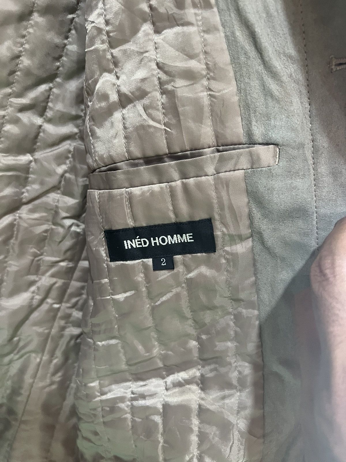 Yohji Yamamoto 🔥Vintage Ined Homme Yohji Yamamoto Suede Jacket Size US S / EU 44-46 / 1 - 17 Thumbnail