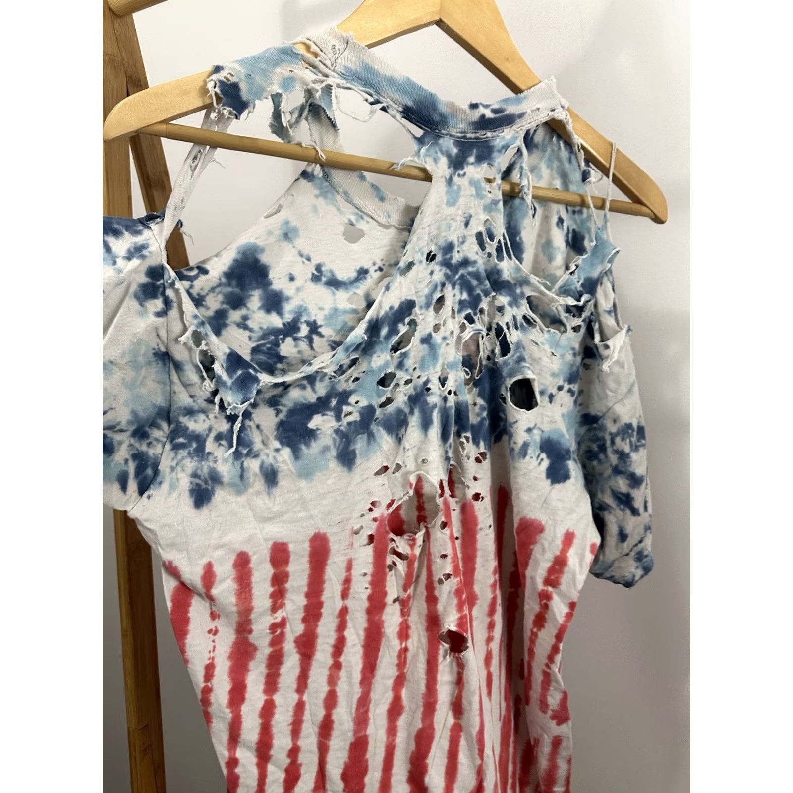 Thrasher VTG 80s Grateful Dead Steal Your Face Thrashed Distressed Worn Tie Dye T-Shirt M Men Multicolor Short Sleeve Size M Size US M / EU 48-50 / 2 - 6 Thumbnail