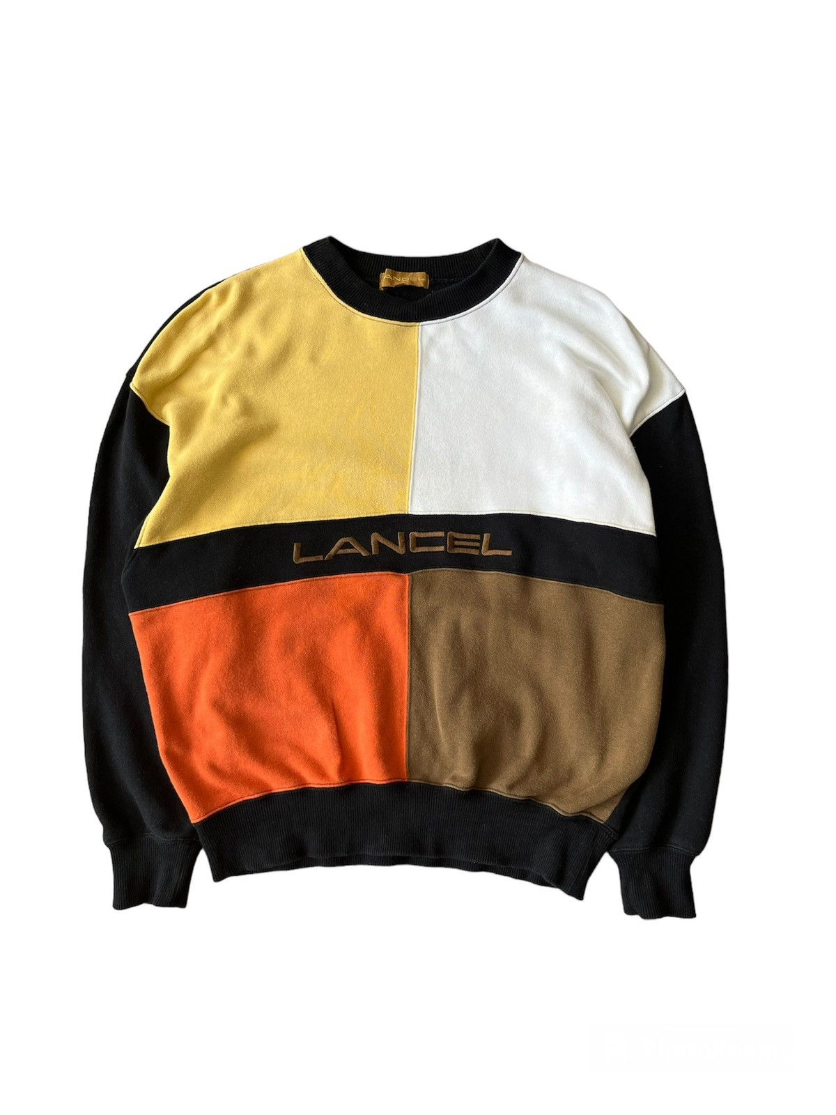 Lancel Lancel Spell Out Colourblock Sweatshirt Size US M / EU 48-50 / 2 - 1 Thumbnail