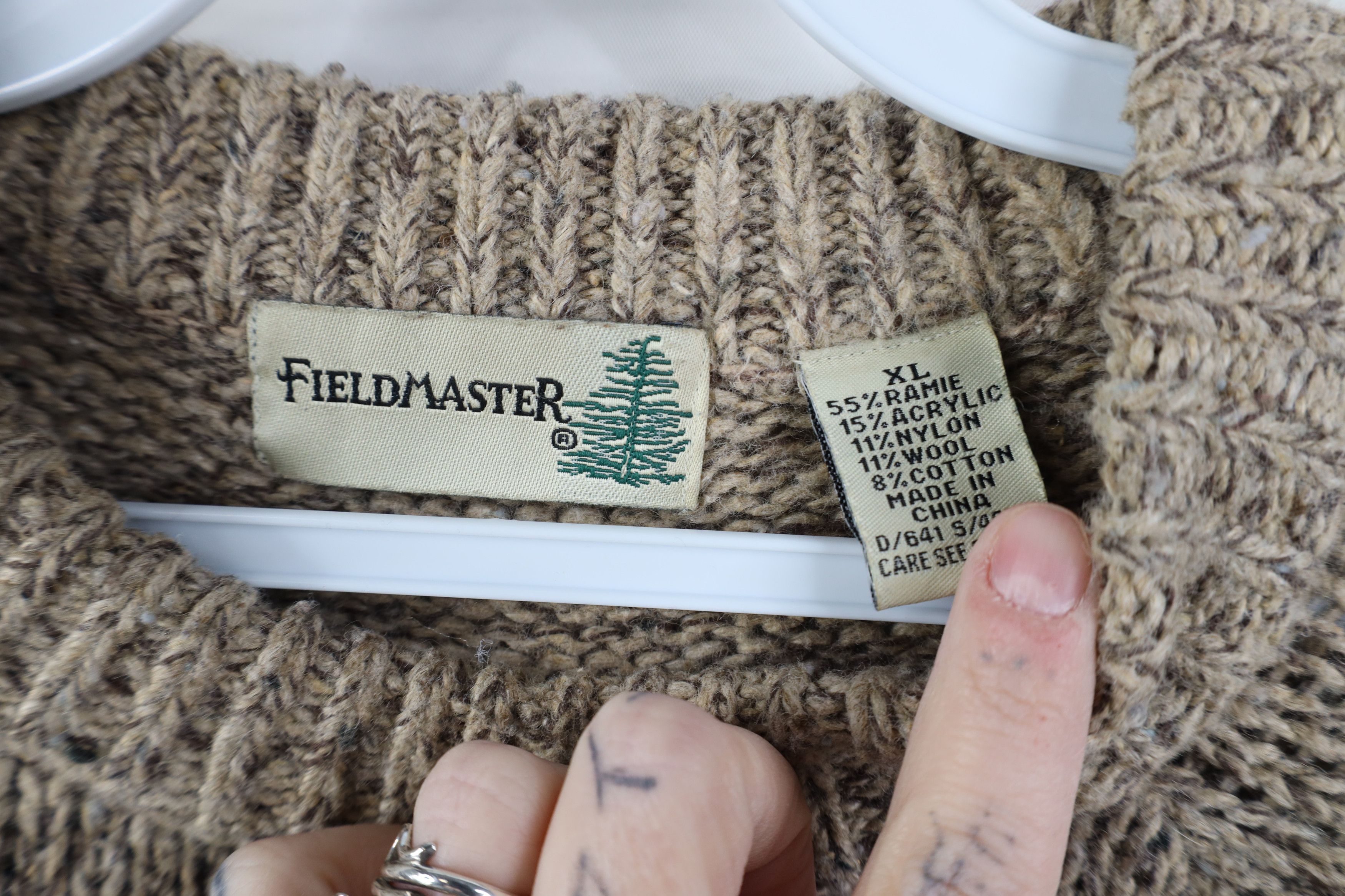 Vintage Vintage 90s Streetwear Fisherman Cable Knit Sweater Size US XL / EU 56 / 4 - 7 Thumbnail
