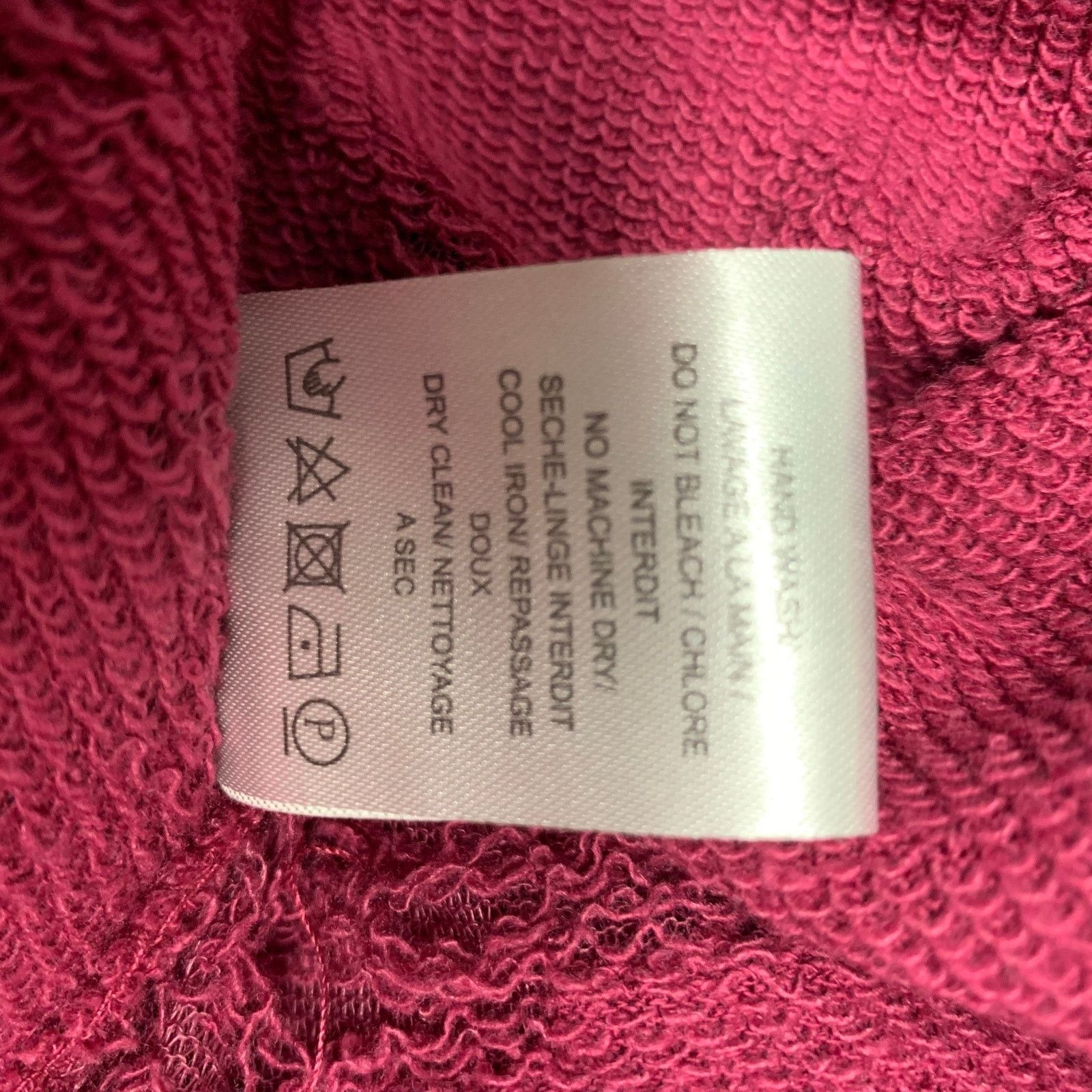 Iro Gaetane Burgundy Distressed Cotton Blend Crew-Neck T-shirt Size US XS / EU 42 / 0 - 6 Thumbnail