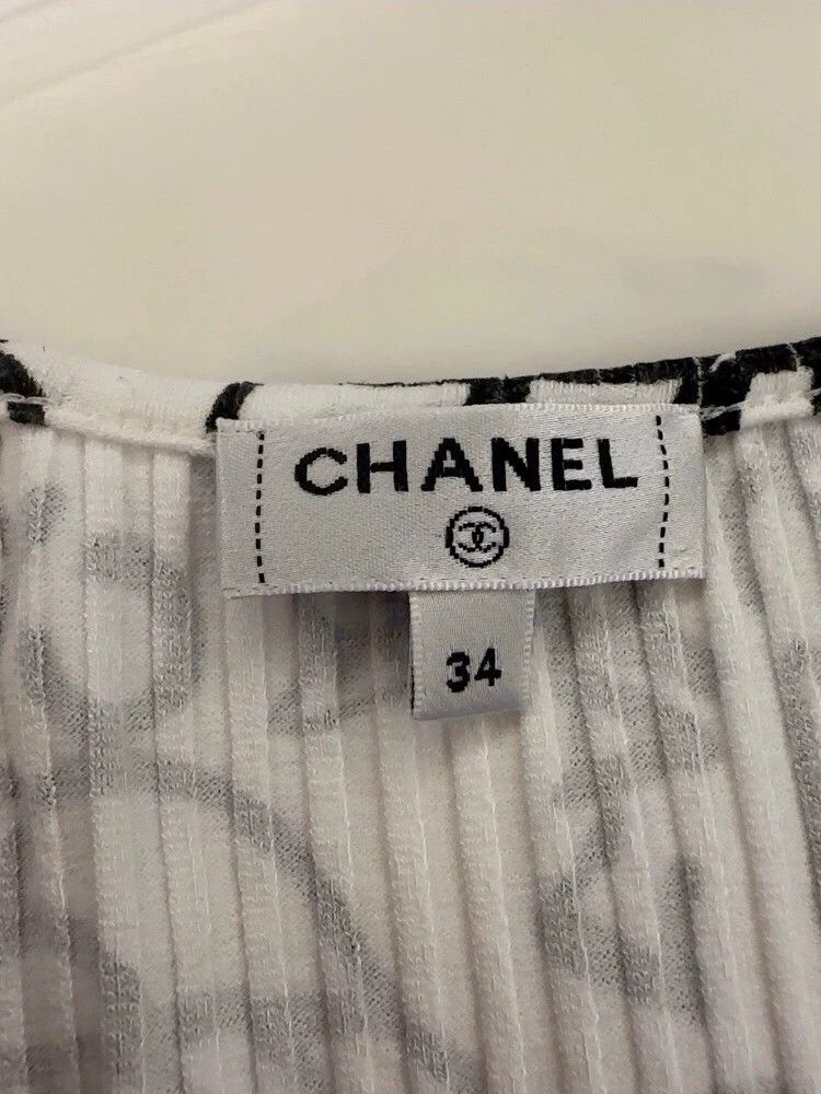 Chanel Chanel Black and white knitted short sleeves 2503-Nextarrow Size XXS / US 00 / IT 34 - 5 Thumbnail