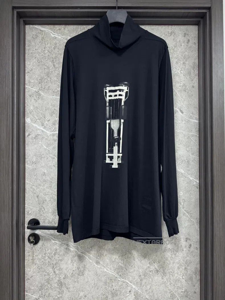 Rick Owens Rick Owens High-neck Long-sleeve T-shirt Size US S / EU 44-46 / 1 - 1 Thumbnail