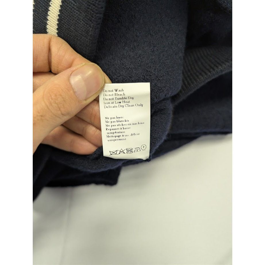 o1rshd1 Boiled Wool Jersey Shorts in Navy