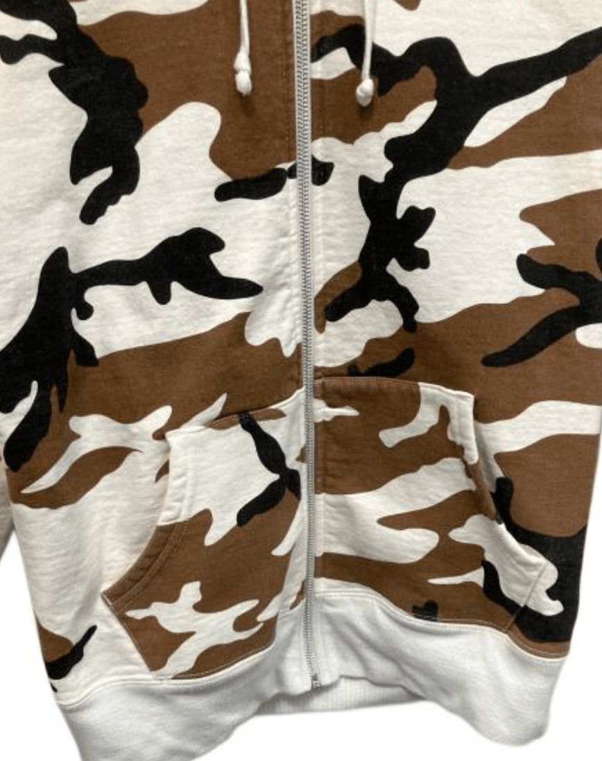 Supreme Supreme Rib Logo Zip Up Sweat Brown Camo 16AW Size US S / EU 44-46 / 1 - 5 Thumbnail