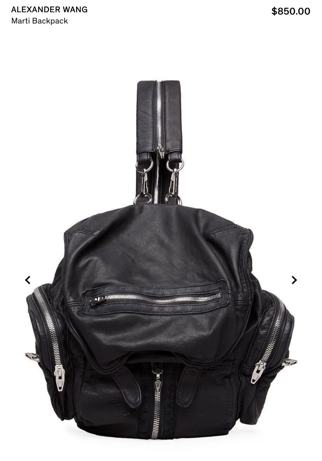 Alexander Wang Alexander Wang Lambskin Marti Backpack Size ONE SIZE - 1 Thumbnail