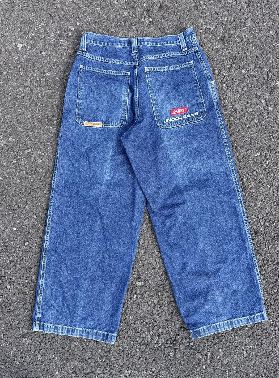 JNCO JNCO WIDE LEG DENIM JEANS Size US 33 - 3 Thumbnail