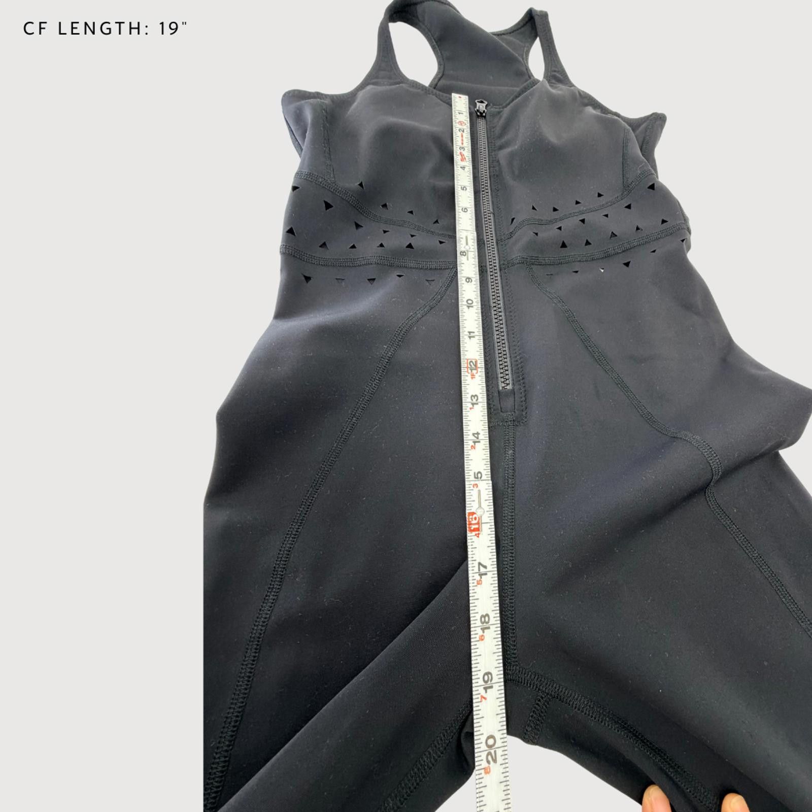 Other Gigi C Hunter Jumpsuit Black Activewear Zip Front S Size 28" / US 6 / IT 42 - 7 Thumbnail