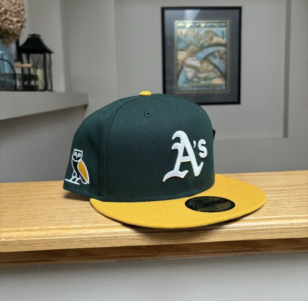 7 1/8 - OVO x New Era x MLB Oakland Athletic Fitted Hat