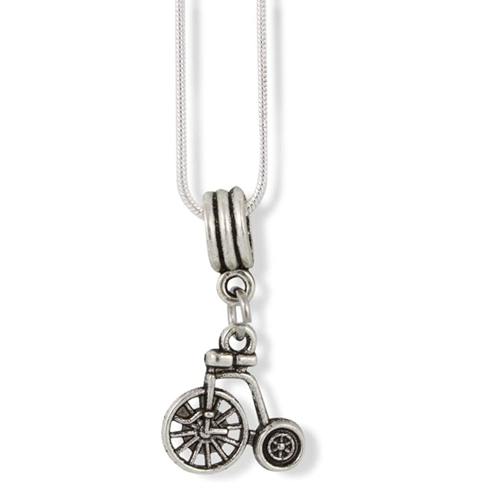 & Other Stories Pennyfarthing Cycle Bicycle Charm Snake Chain Necklace Size ONE SIZE - 1 Thumbnail