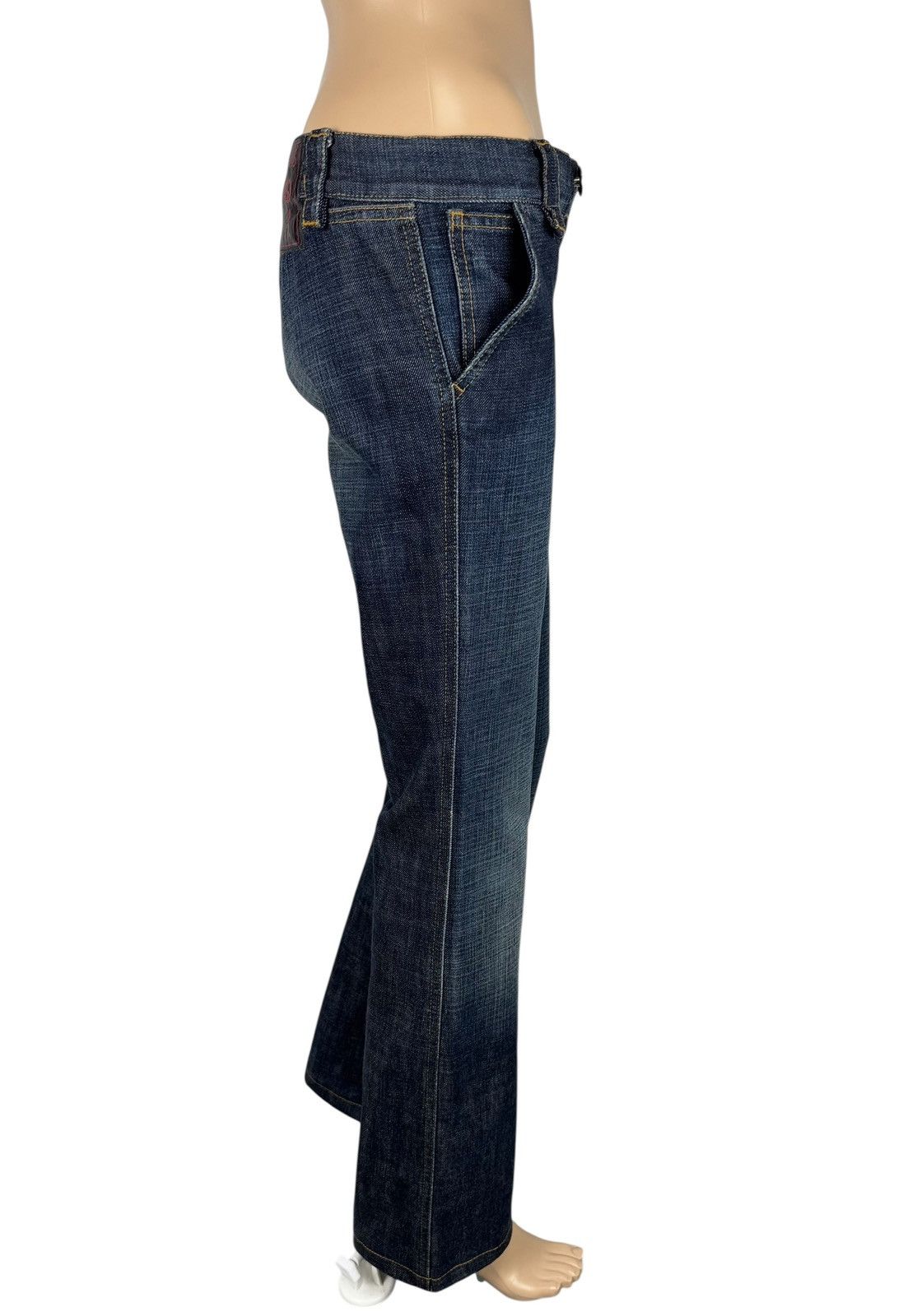 Moschino × Vintage Moschino Vintage Jeans Flared 90s size 34 Size 25" / US 0 / IT 36 - 4 Thumbnail