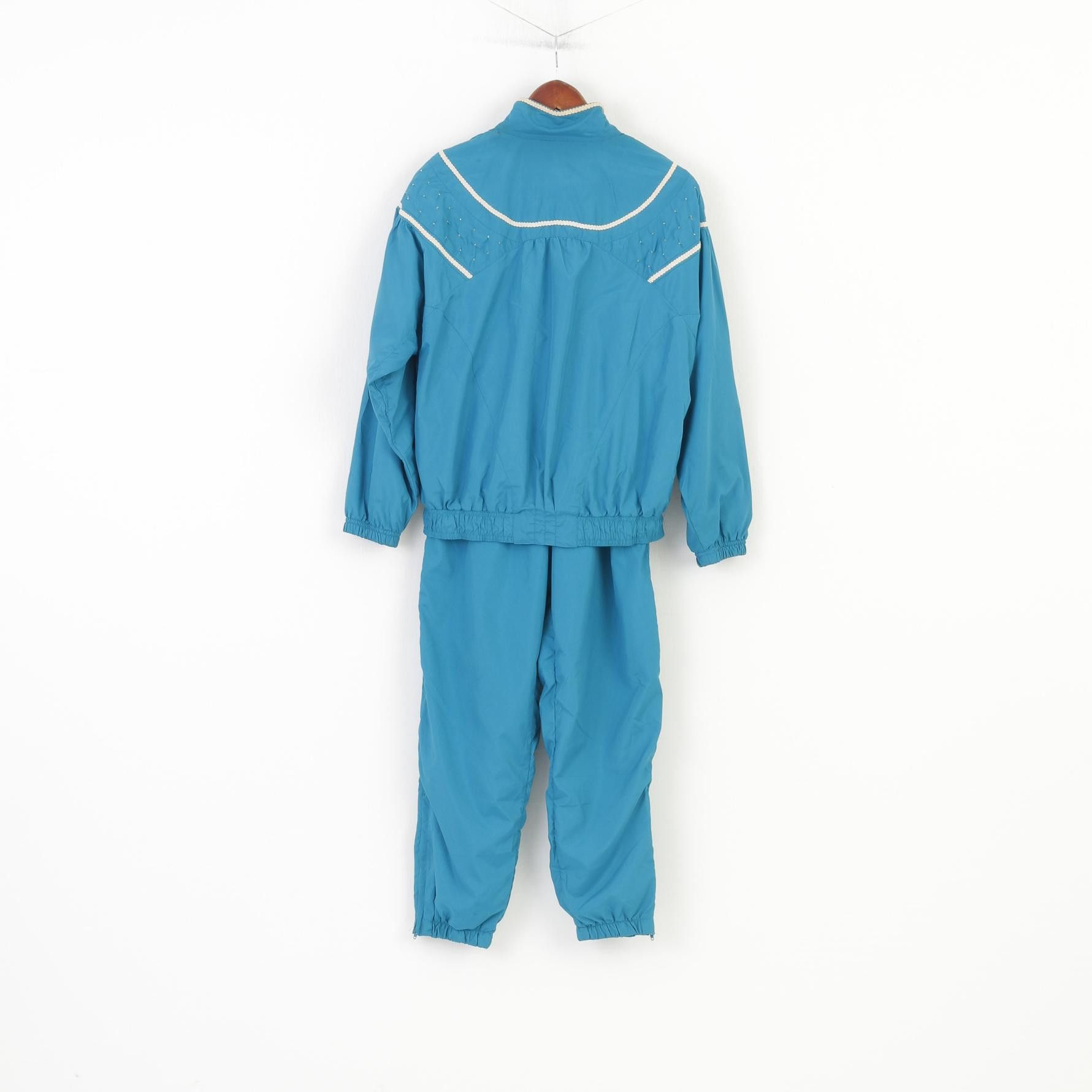 Vintage Head Women S Tracksuit Set Turquoise Sweatpants Jacket 10986 Size 25" / US 0 / IT 36 - 10 Thumbnail