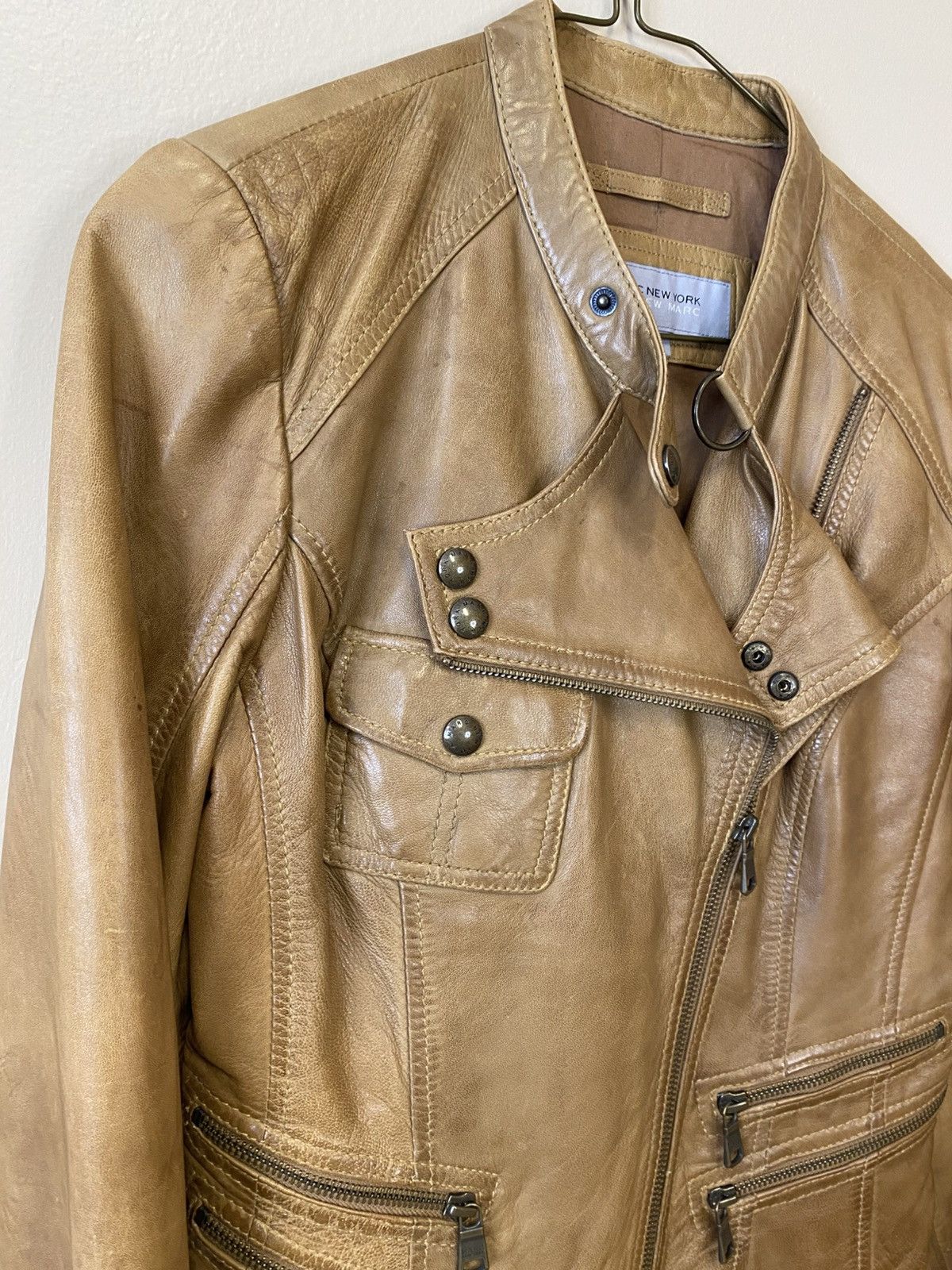 Andrew Marc Andrew Marc Leather Moto Jacket Size S / US 4 / IT 40 - 6 Thumbnail