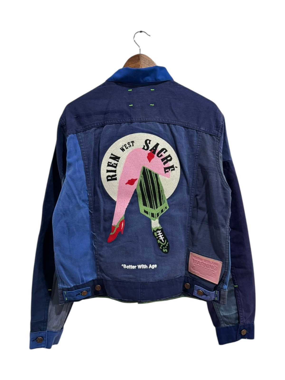 Better With Age Better With Age Camion Reconstructed French Work Jacket Blue Size US M / EU 48-50 / 2 - 6 Thumbnail