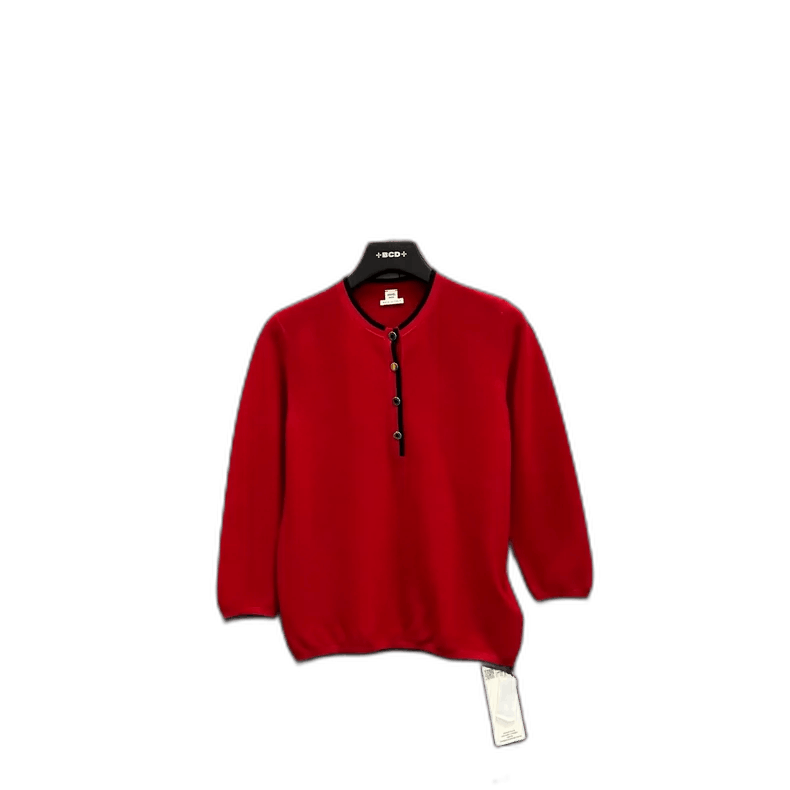 Hermes HERMES Red Knit Sweater with Round Neck-yf Size US M / EU 48-50 / 2 - 1 Thumbnail