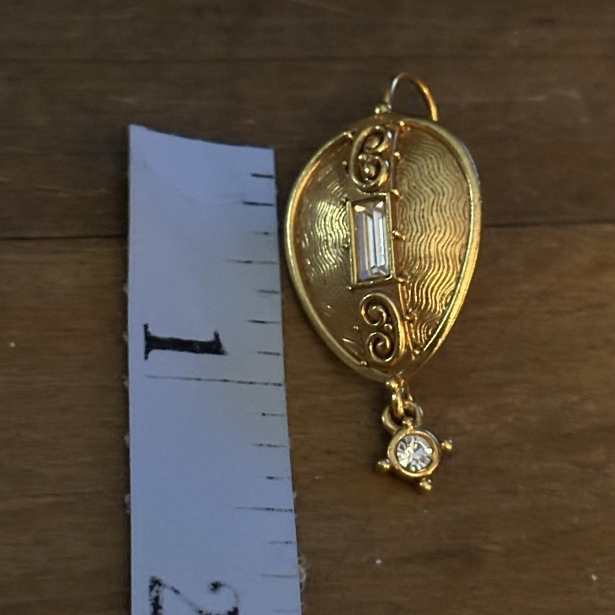 Other × Vintage Vintage Edgar Berebi gold tone teardrop rhinestone earrings Size ONE SIZE - 2 Thumbnail