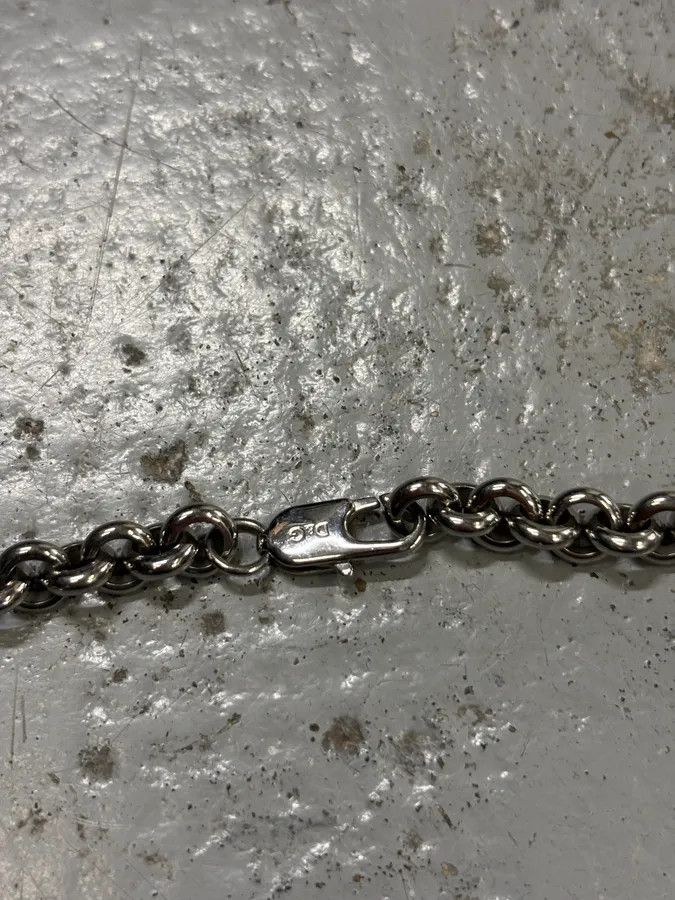 Dolce & Gabbana 2000s Dolce & Gabbana Silver Grey Metal Spike Teeth Pendant Necklace Size ONE SIZE - 5 Thumbnail