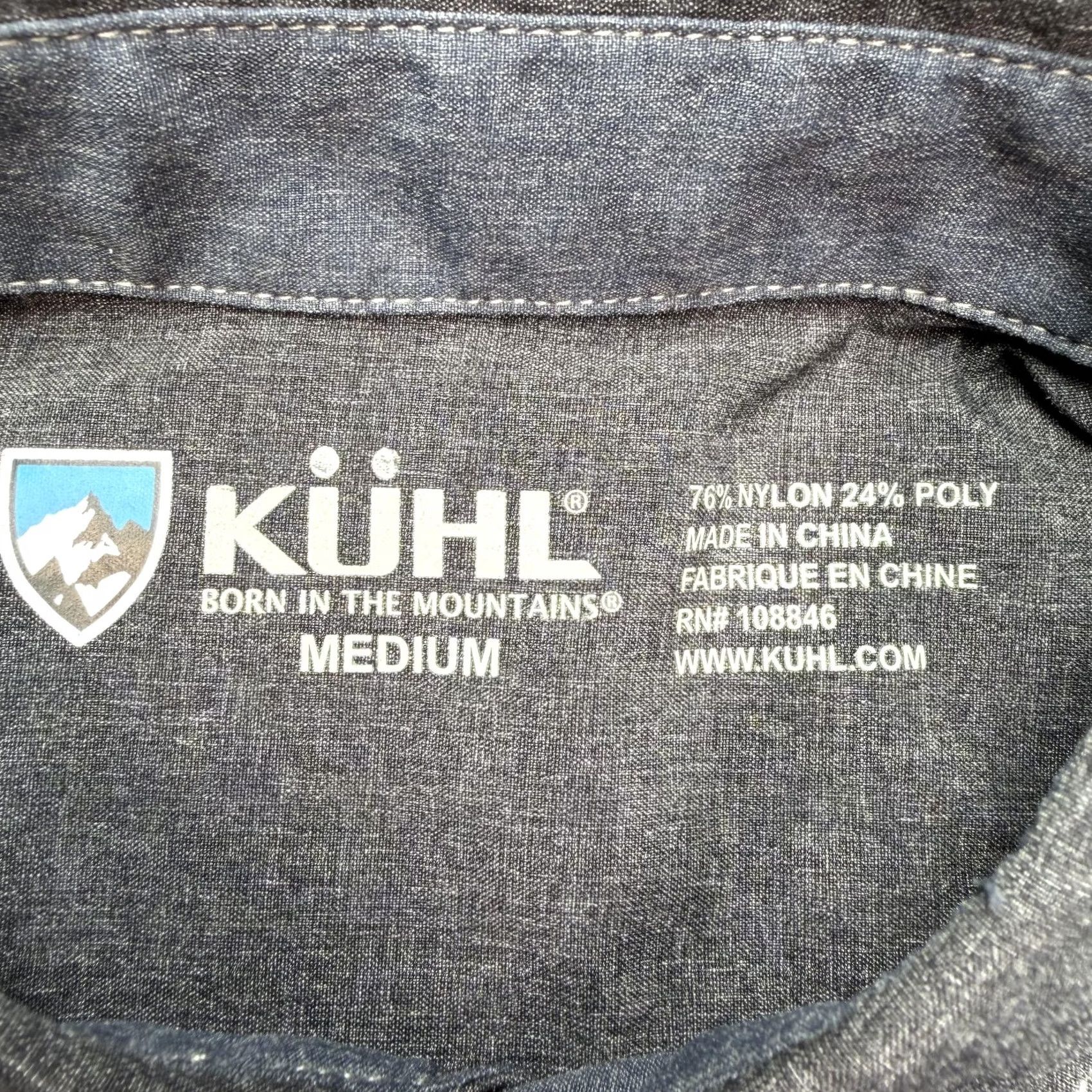 Vintage Kuhl Shirt Mens M Gray Long Sleeve Button Up Nylon Outdoor Hiking Casual Size US M / EU 48-50 / 2 - 2 Thumbnail