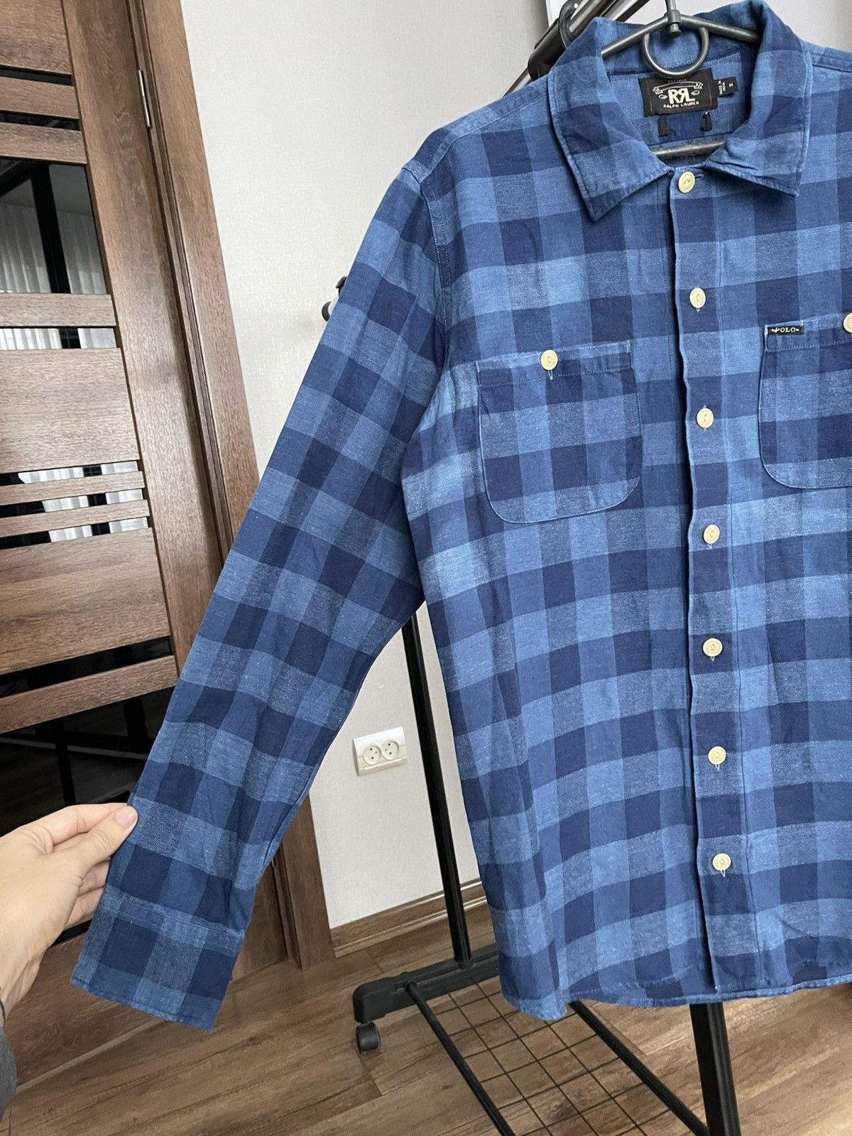 Polo Ralph Lauren Double Polo Ralph Lauren RRL Shirt Long Sleeve Checked Size US M / EU 48-50 / 2 - 7 Thumbnail