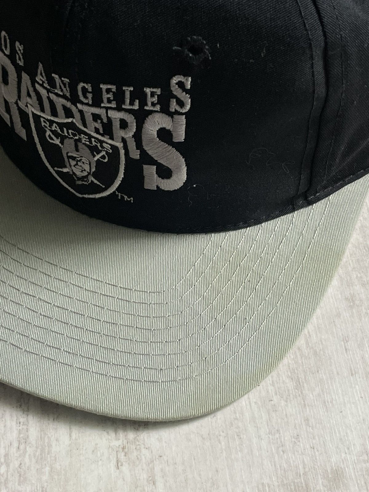 NFL × Vintage 💥RARE💥Vintage 90’s Oakland Raiders Signature Hat Cap Black Size ONE SIZE - 2 Thumbnail