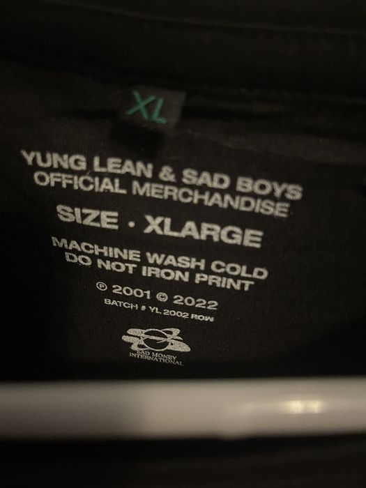 Yung Lean Yung Lean 2002 Unknown Death Black Tee | Grailed