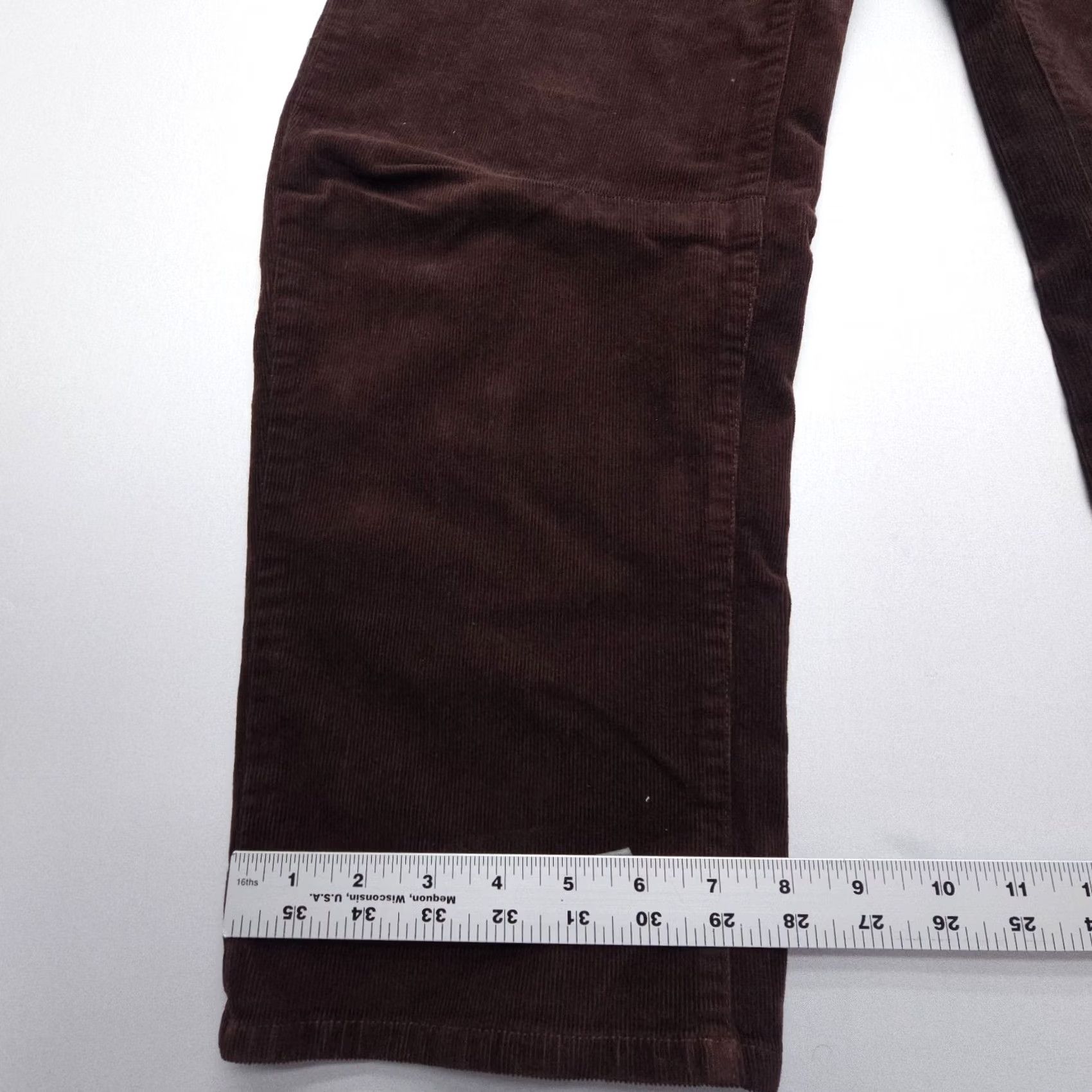 Nili Lotan Nili Lotan Shon Pants Womens 00 Espresso Corduroy High Rise Wide-Leg EUC Brown Cotton Blend Regular 26in Inseam Fashion Pants Womens Size 24" / US 00 / IT 34 - 5 Thumbnail