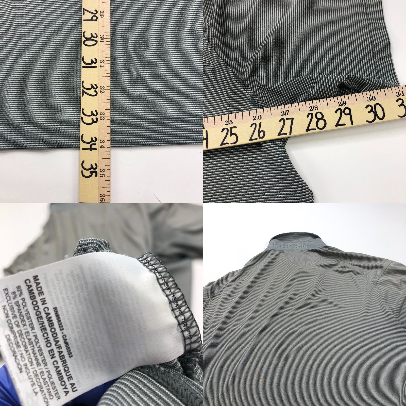Nike Nike Tiger Woods Dri Fit Golf Button Polo Shirt Striped XXL Gray Size US XXL / EU 58 / 5 - 8 Thumbnail