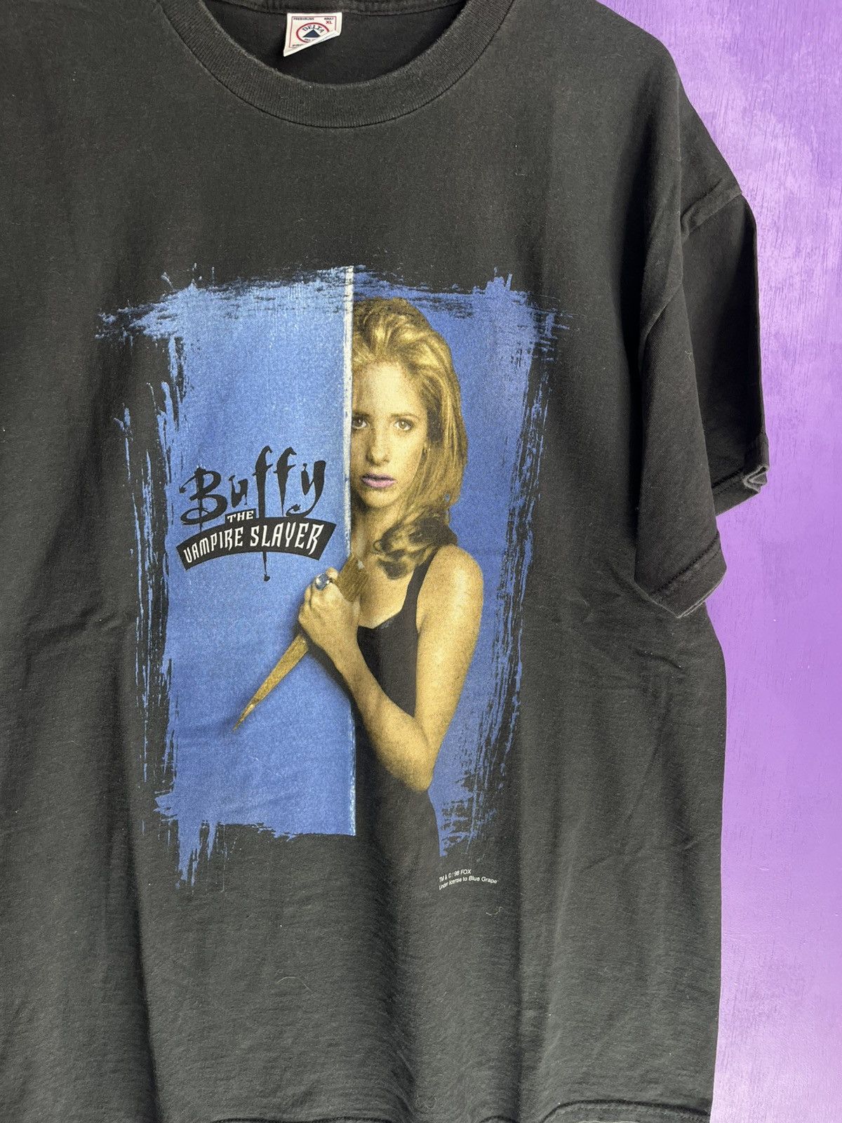 Vintage Vintage 1998 Buffy the vampire tv show t-shirt Size US XL / EU 56 / 4 - 3 Thumbnail