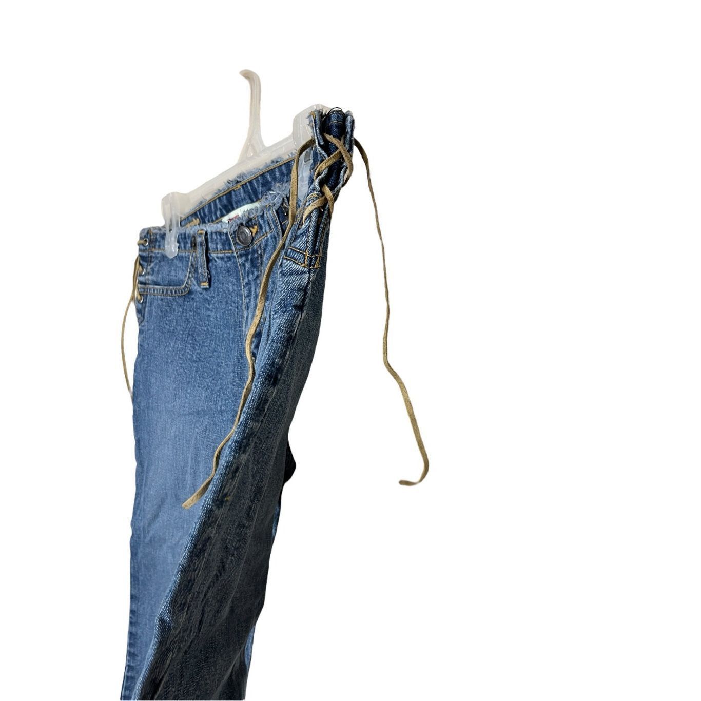 Abercrombie & Fitch Vintage Abercrombie & Fitch Y2K Lace Up Capri Jeans Size 27" / US 4 / IT 40 - 5 Thumbnail
