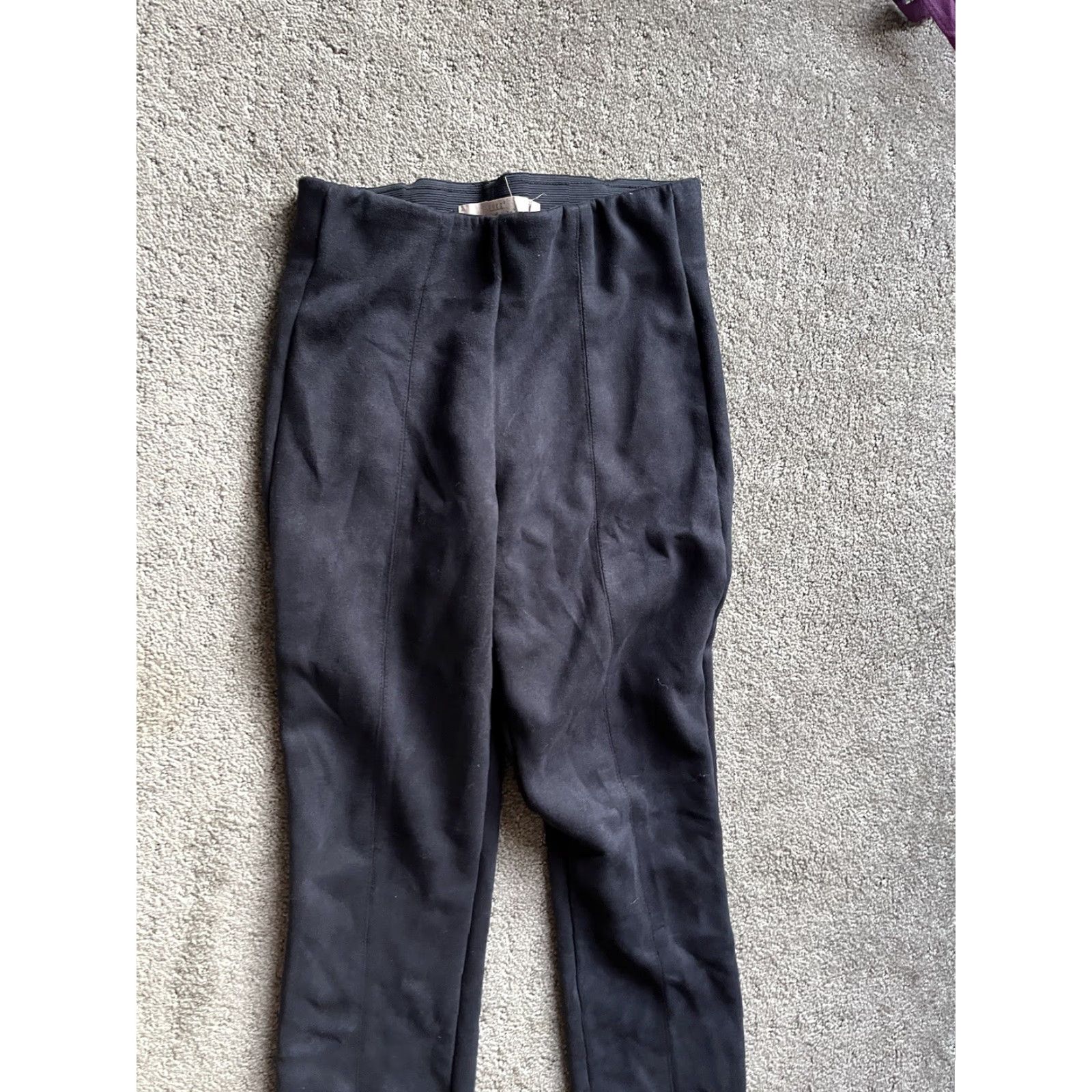 H&M H&M Logg Women’s Black Skinny Pull On Pants Stretchy Waist Size 4 Dress Pants Flat Front Pockets Elastic Waist Regular Color Black Women Pants AI? Size 27" / US 4 / IT 40 - 2 Thumbnail