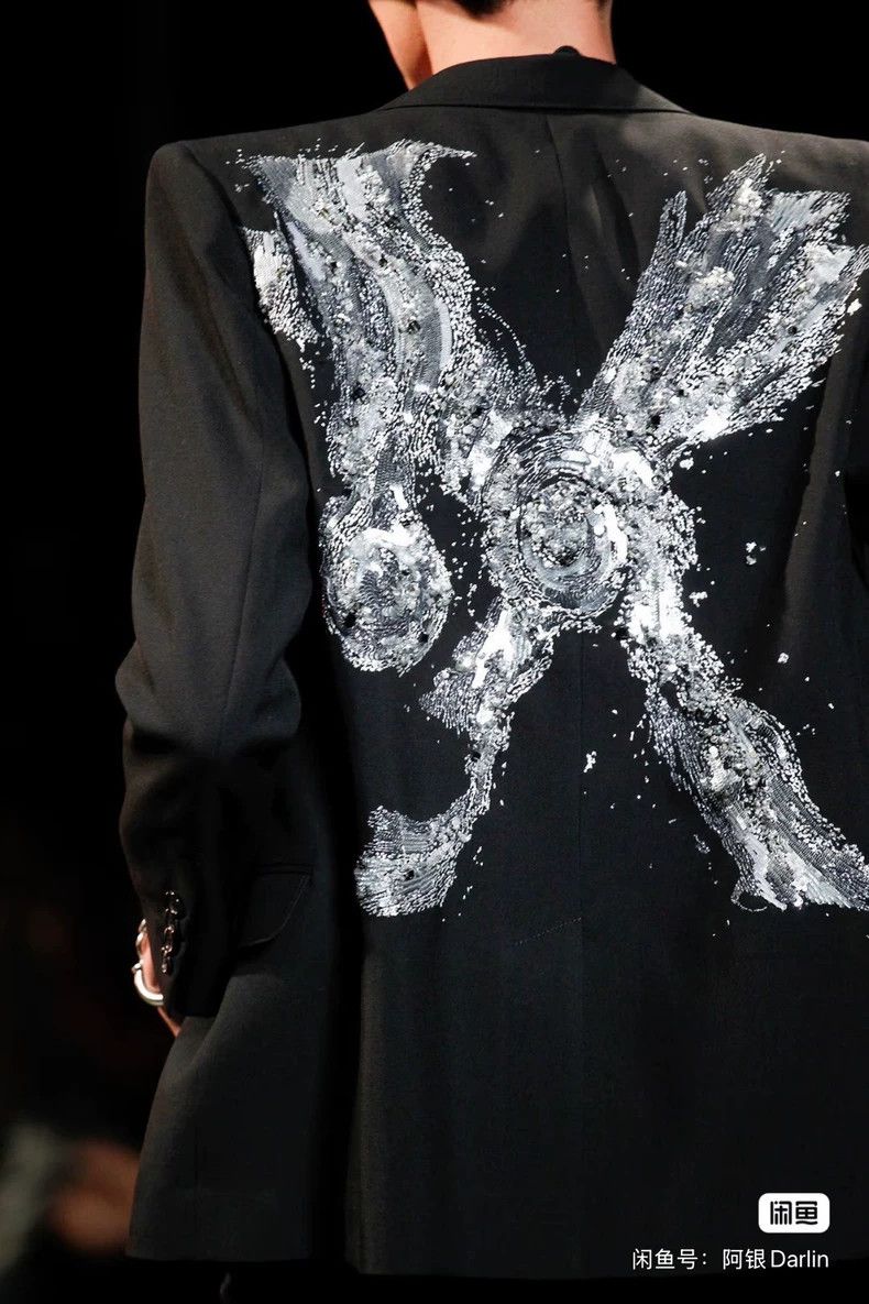 Saint Laurent Paris Saint Laurent Paris 15ss Runway Mr. X Crystal Righteousnes Size 52R - 7 Thumbnail