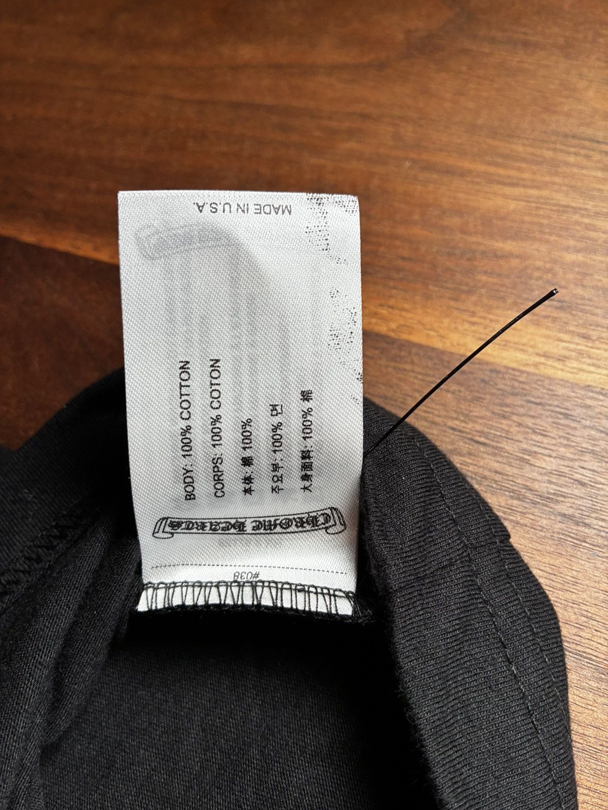 Chrome Hearts Chrome Hearts x Aerosmith x Yungblud Black Pocket Tee Size US M / EU 48-50 / 2 - 9 Thumbnail