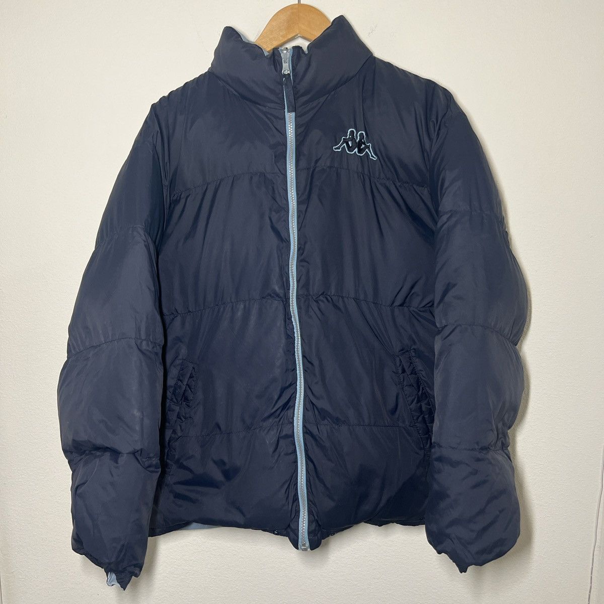 Kappa × Vintage Vintage Kappa Navy & Light Blue Reversible Puffer Jacket Size US M / EU 48-50 / 2 - 2 Thumbnail