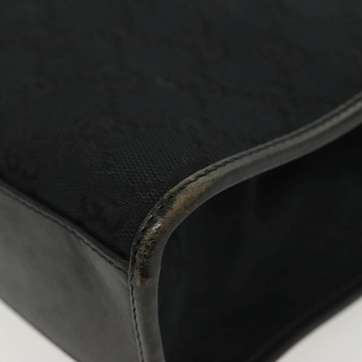 Gucci GUCCI GG Canvas Jackie Hand Bag Black Silver 002 002 Size ONE SIZE - 13 Thumbnail