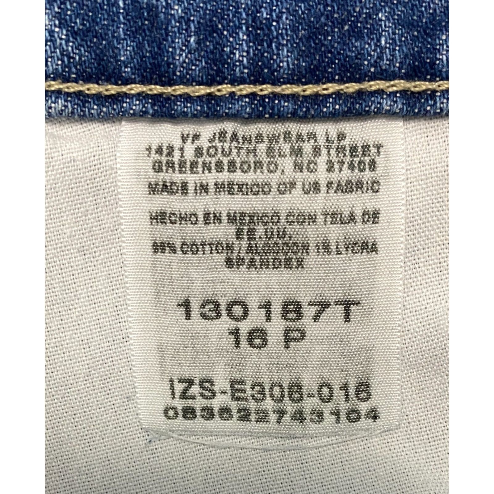Lee VINTAGE Lee Riders By Lee Relaxed Women's Jeans 16P Blue 5-Pocket Design Denim Jeans Size 38" / US 16 / IT 52 - 6 Thumbnail