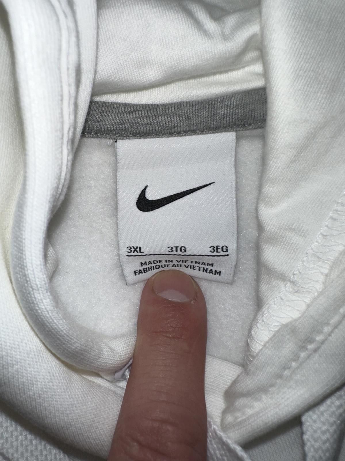 Nike Nike Men’s Club Fleece Football White Hoodie Size US XXL / EU 58 / 5 - 5 Thumbnail