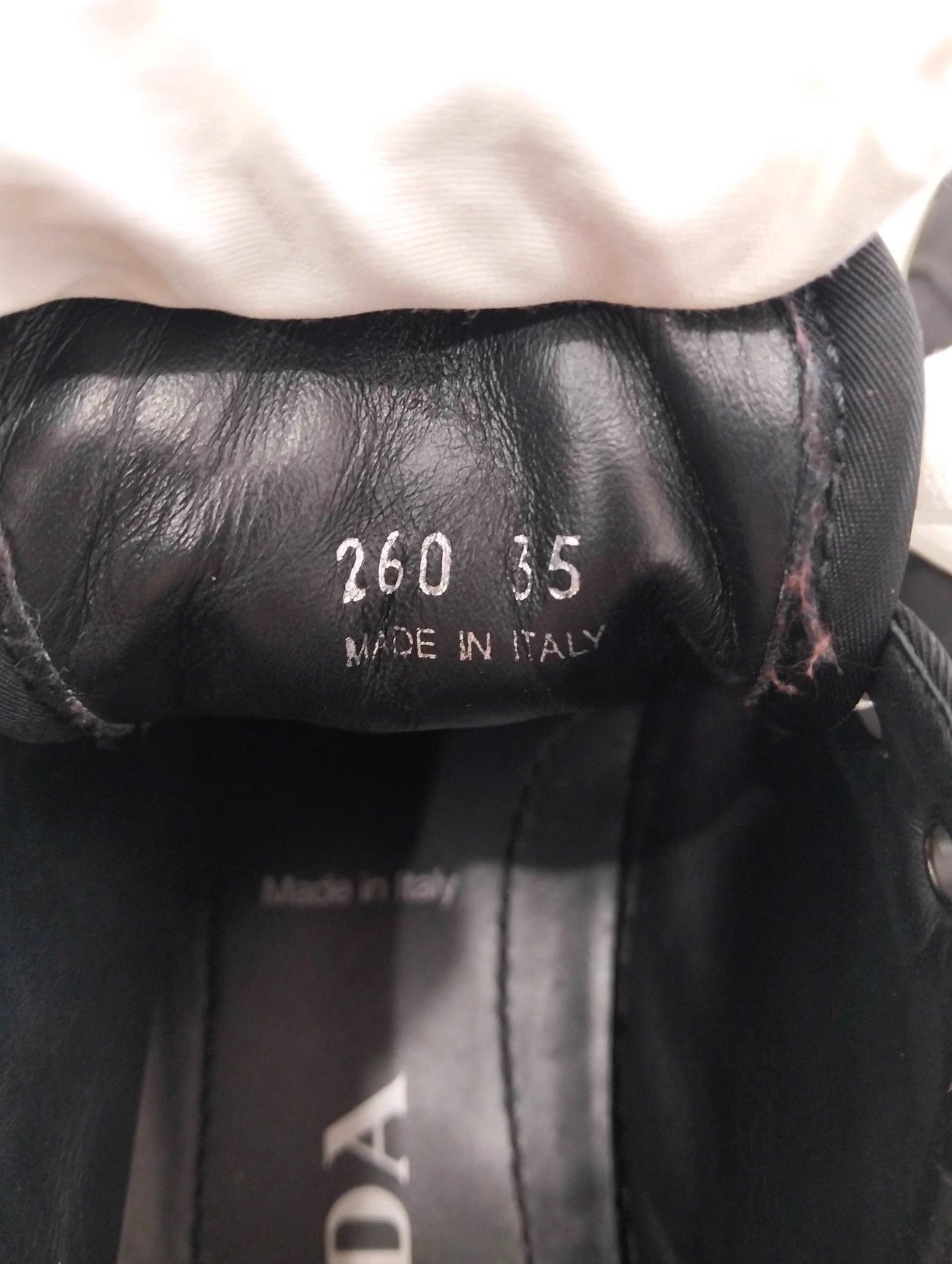 Prada Prada Black White Nylon Cracker Platform 35 Size US 4 / IT 34 - 7 Thumbnail