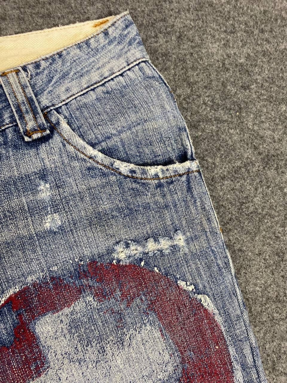 Japanese Brand vintage japanese brands low bootcut distressed denim Size 30" / US 8 / IT 44 - 10 Thumbnail