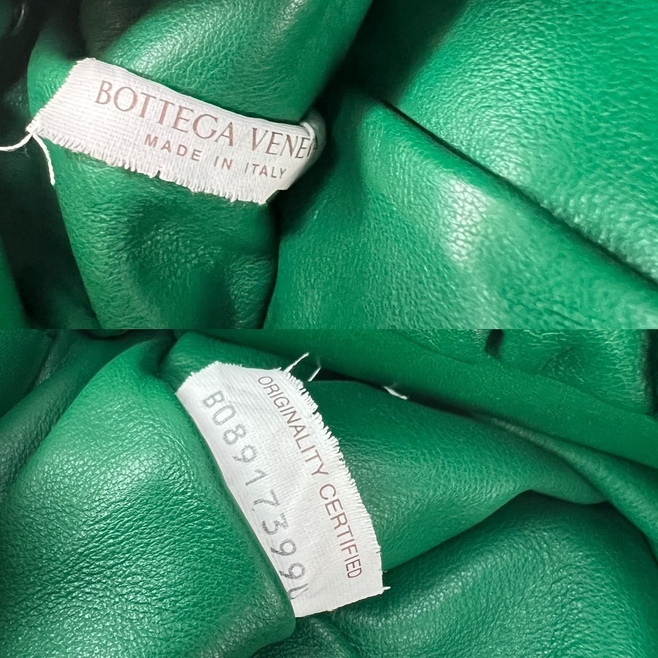 Bottega Veneta Bottega Veneta Green Chain Leather Pouch Bag Clutch Size ONE SIZE - 3 Thumbnail