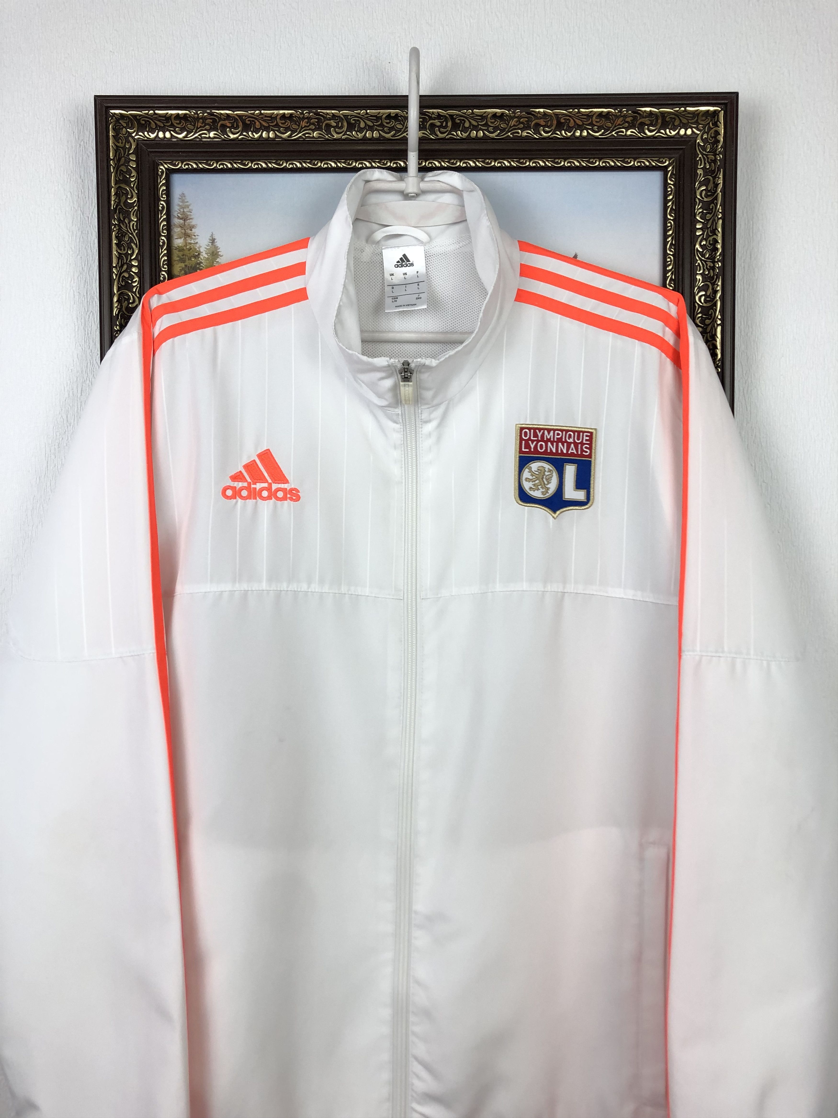 Adidas Adidas Olympique Lyonnais Football Jacket Soccer Track Top Size US L / EU 52-54 / 3 - 2 Thumbnail
