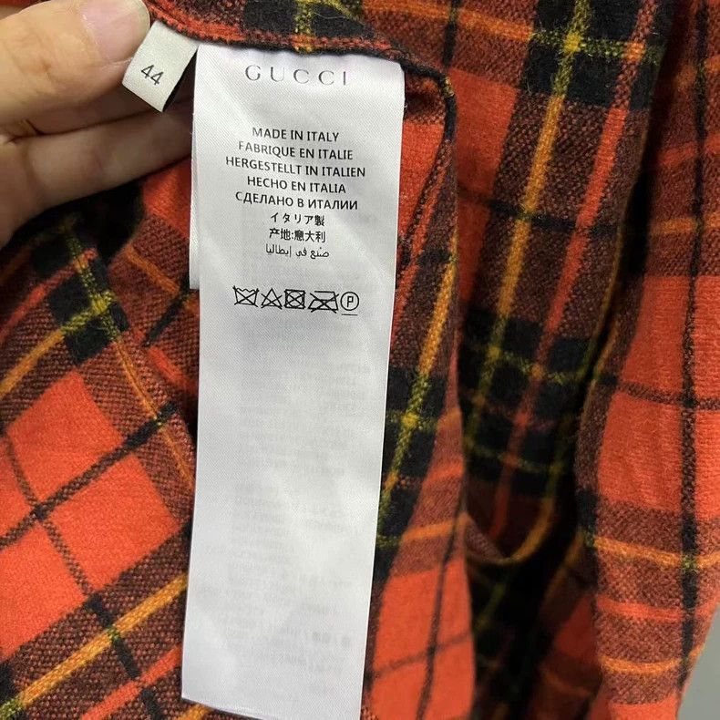 Gucci Gucci Plaid logo shirt 2502-Nextarrow Size US S / EU 44-46 / 1 - 3 Thumbnail