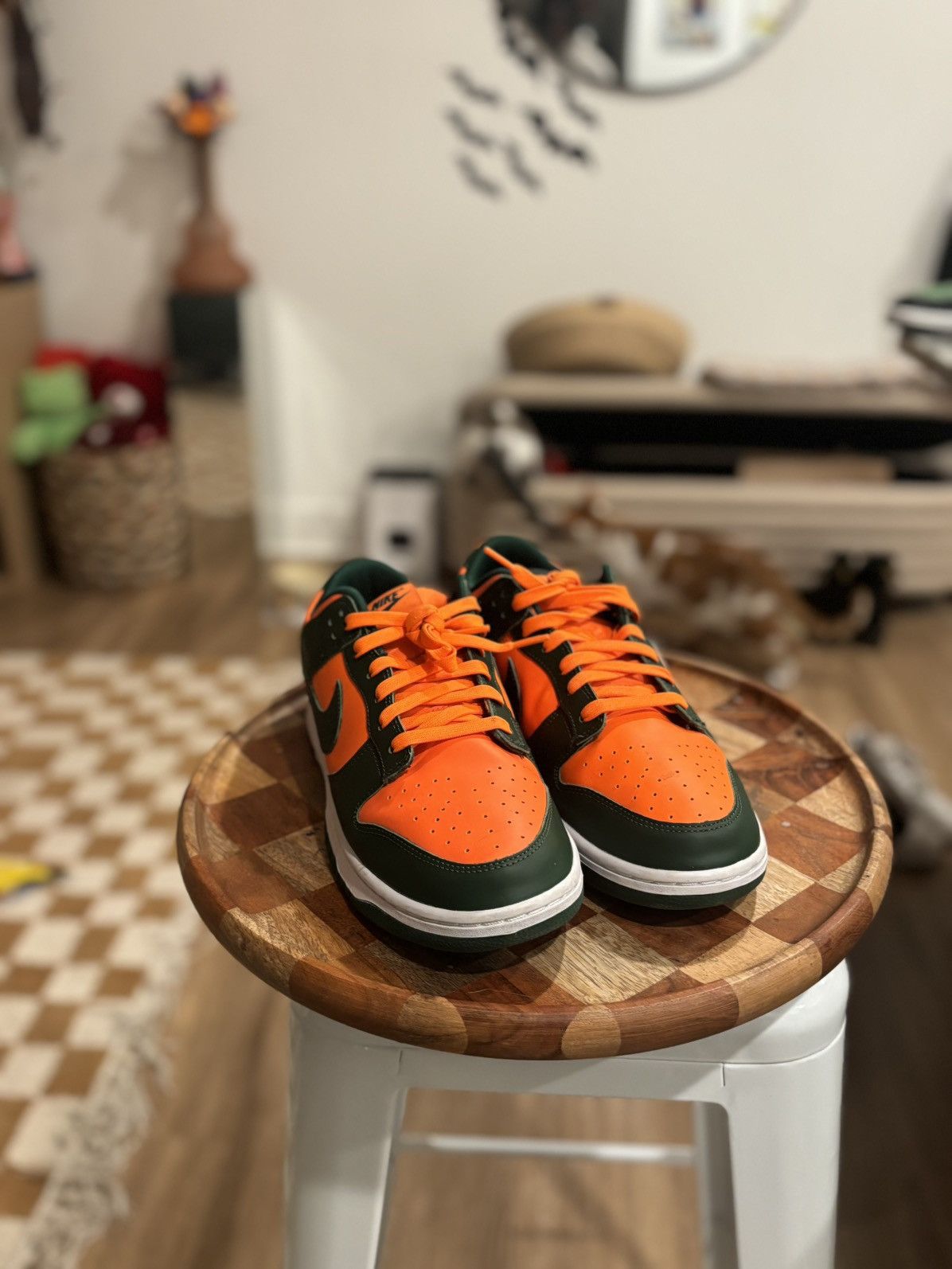 Nike Nike Dunk Low Miami Hurricane Size US 12 / EU 45 - 2 Thumbnail
