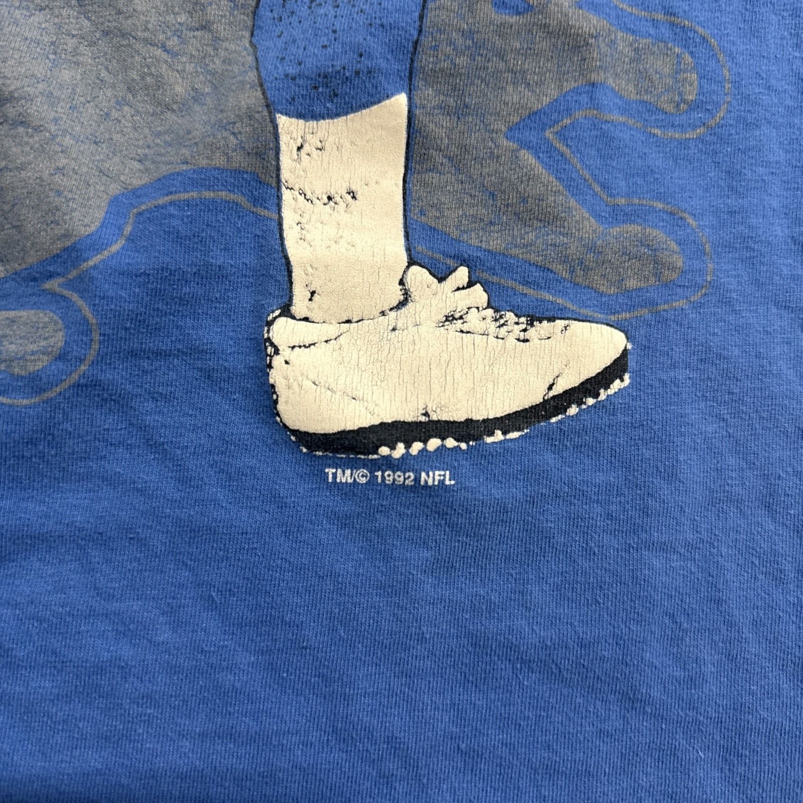 NFL Vintage Detroit Lions Shirt Mens Large Blue 90s Football NFL Size US L / EU 52-54 / 3 - 3 Thumbnail