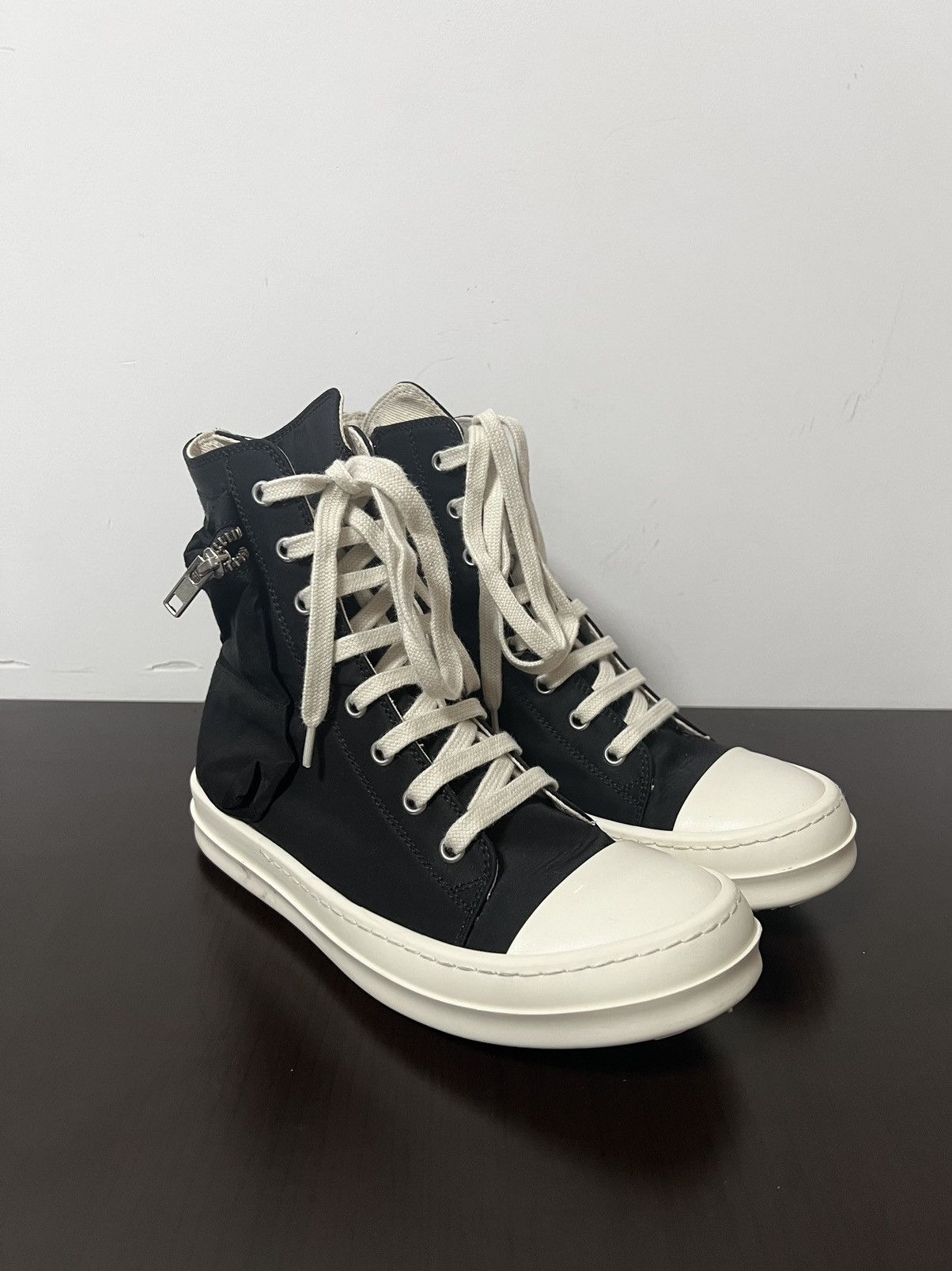 Rick Owens Drkshdw Rick owens cargo ramones high top sneakers sz 36 Size US 6 / IT 36 - 5 Thumbnail