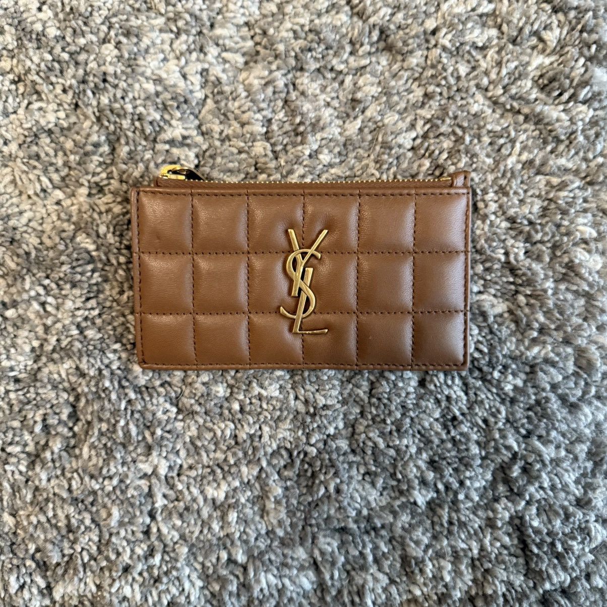 YSL ziptop card wallet