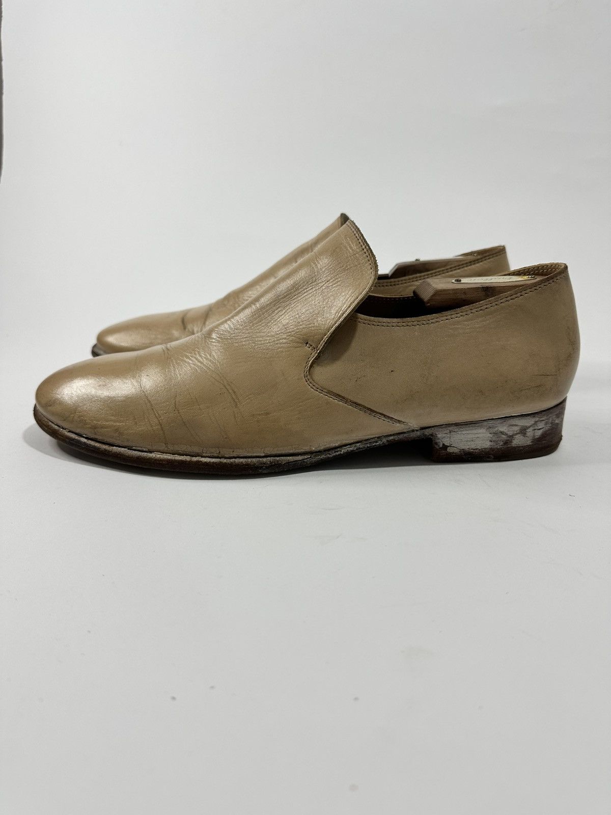 H&M × Maison Margiela Maison Margiela x H&M - Tan Leather Mould Effect Loafers Size US 9 / EU 42 - 1 Thumbnail